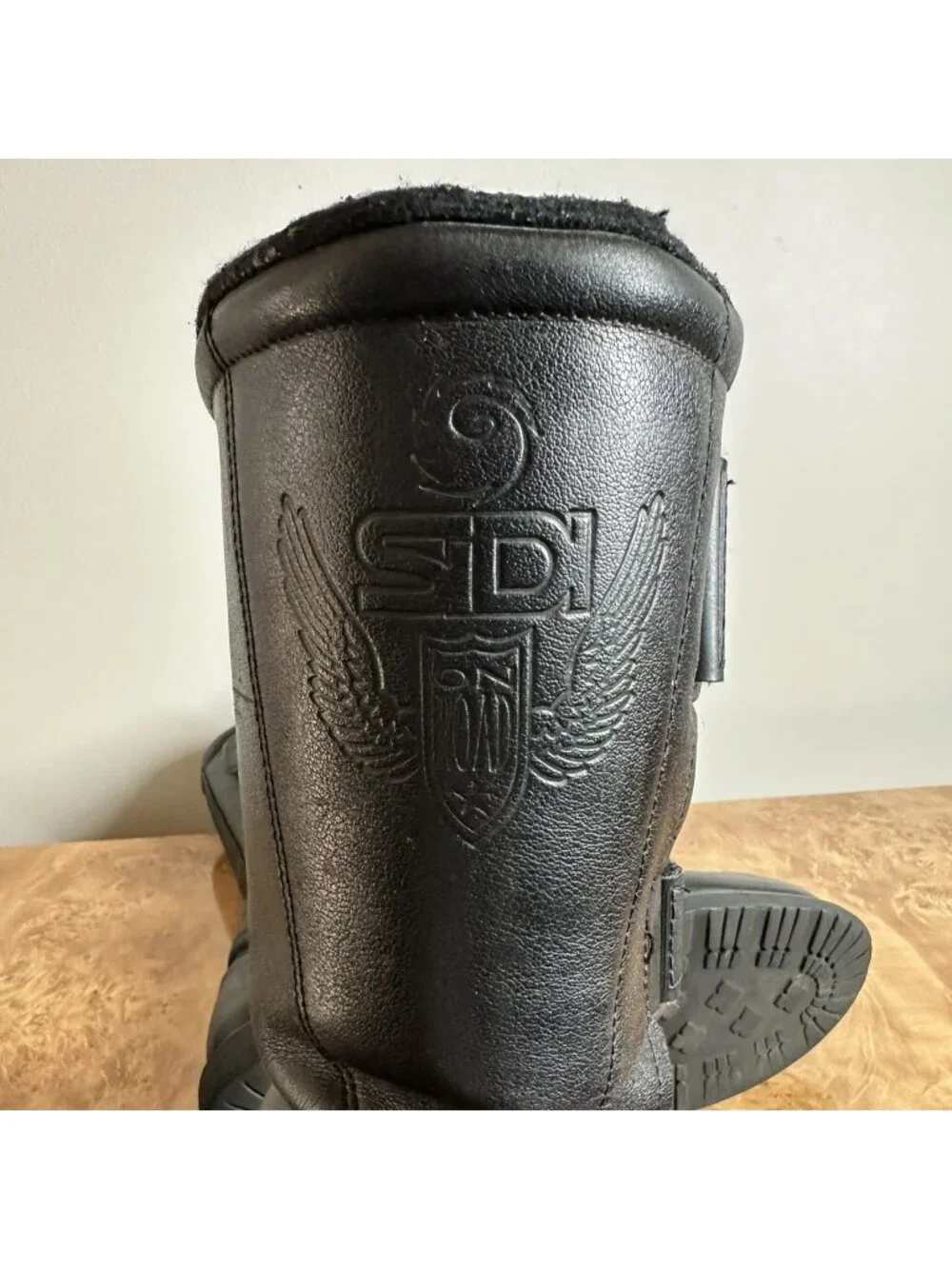 Sidi On Road SympaTex Leather Motorcycle Touring Boots Black Men's Size 11 EU 45